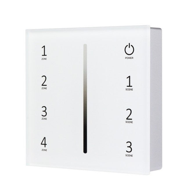 LED Single Colour Remote Control Wall Console, 4 Zones, White — image 1