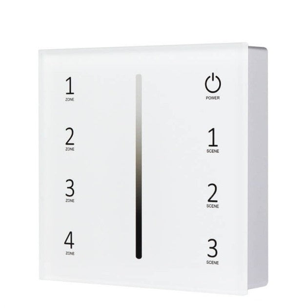 LED Dimmer Wall Console, 4 Zones, 3 Scenes, Sensor, White — image 2