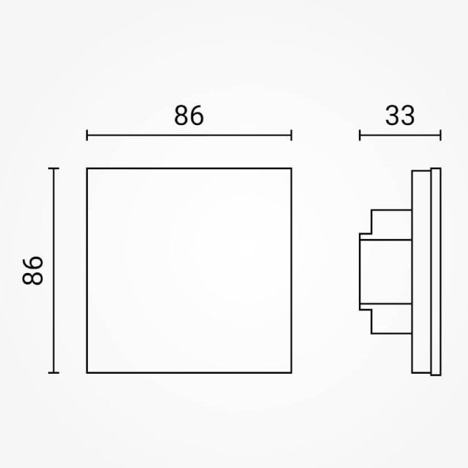 LED Dimmer Wall Console, 4 Zones, 3 Scenes, Sensor, White — image 4