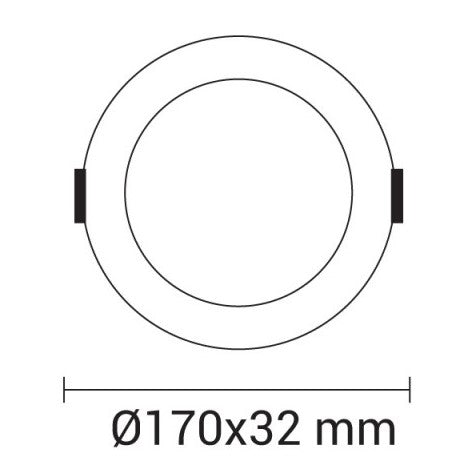 LED Slim Downlight, 12W, Dimmable, CCT 3000K-6000K — image 4