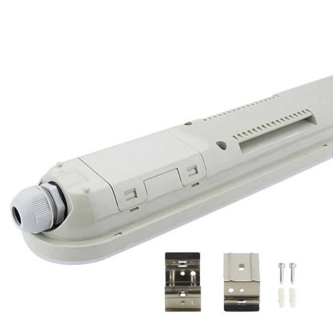LED Waterproof Fixture, 40W, 120cm, Linkable, White Light — image 2