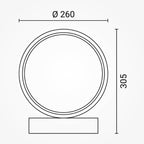 LED Interior Light, 7W, Sand Black, Warm Light — image 6