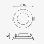 LED Slim Downlight, 9W, Dimmable, CCT 3000K-6000K — image 3