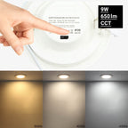 LED Slim Downlight, 9W, Dimmable, CCT 3000K-6000K — image 4