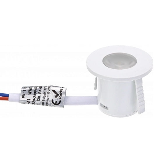 LED Cabinet Light, Round, White, 1W, Warm Light — image 2