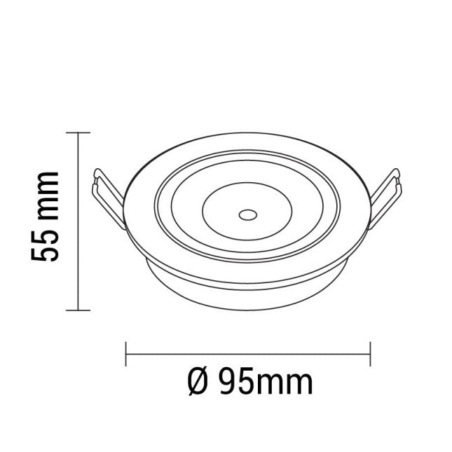 LED Downlight, Round, Rotatable, 60°, 8W, White Light — image 3