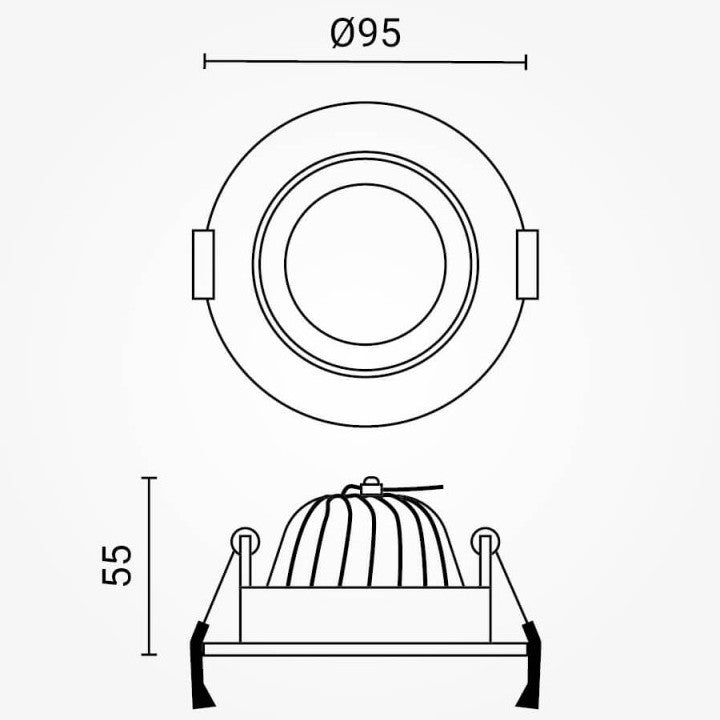 LED Downlight, Round, Rotatable, 8W, White Light — image 5