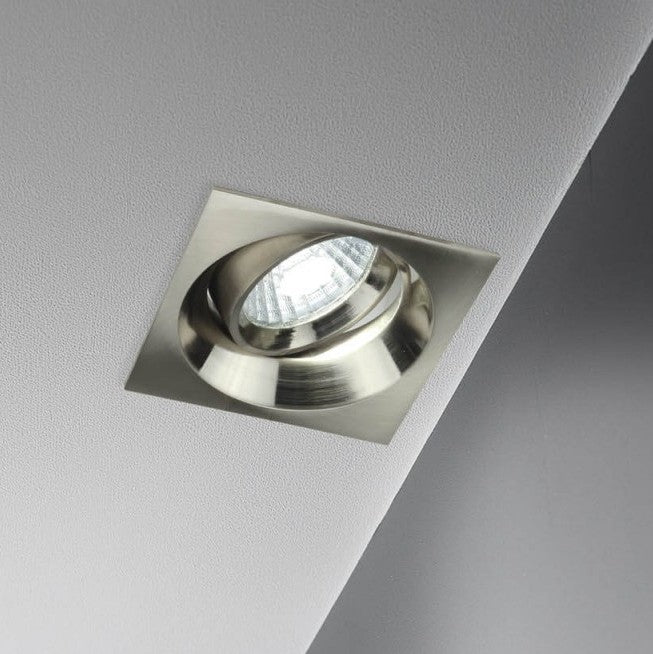 LED Downlight, Square, Build-In, Inox, 8W, Warm Light — image 5