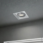 LED Downlight, Rectangular, Silver, 1 Ring, Adjustable, 2Pcs/Box — image 2