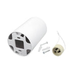 LED Spotlight Fixture, 10W, Round, Plastic, White — image 3