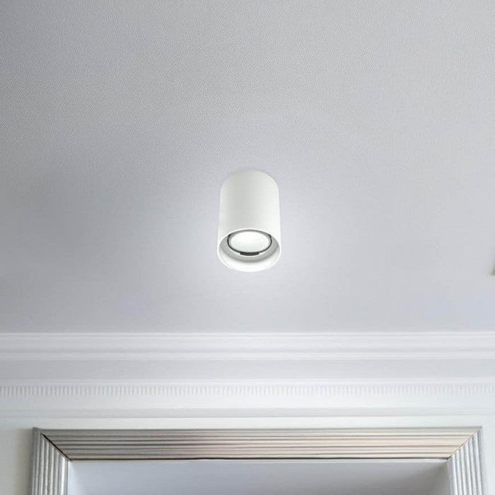 LED Spotlight Fixture, 10W, Round, Plastic, White — image 4