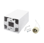 LED Spotlight Fixture, 10W, Square, Plastic, White — image 3