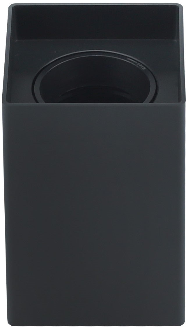 LED Spotlight Fixture, 10W, Square, Plastic, Black — image 1