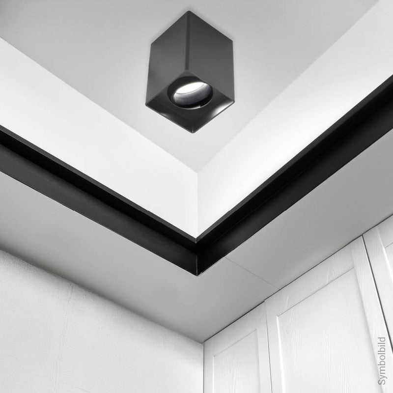LED Spotlight Fixture, 10W, Square, Plastic, Black — image 4