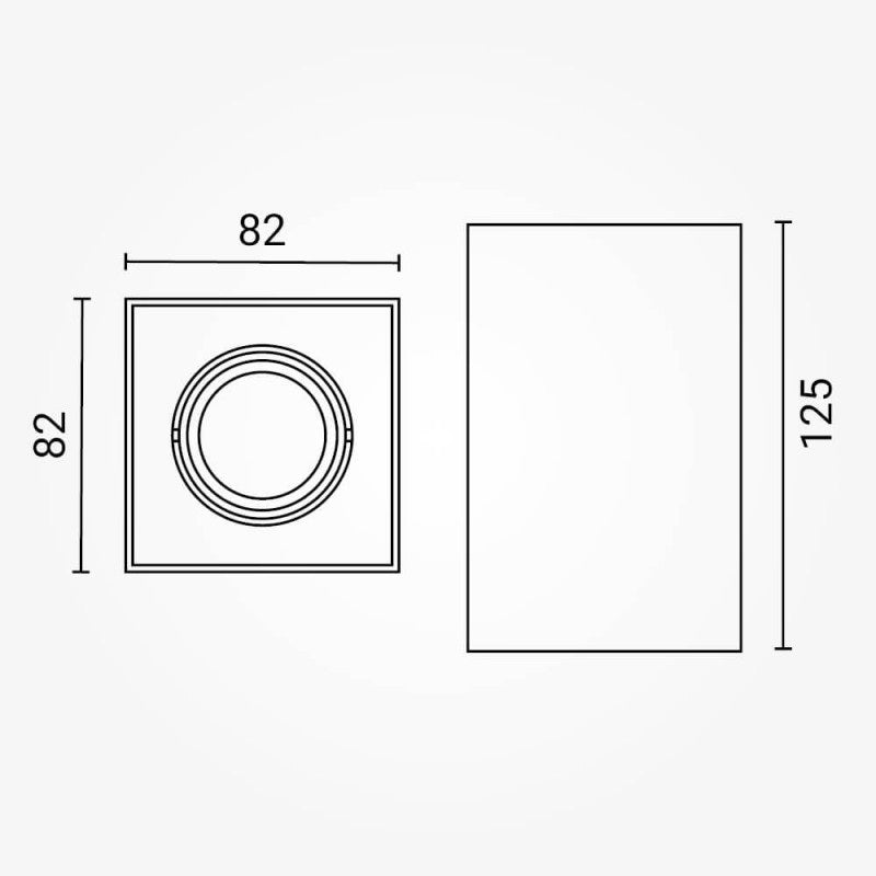 LED Spotlight Fixture, 10W, Square, Plastic, Black — image 6