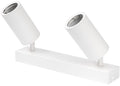 LED Spotlight Fixture, Two Heads, White — image 1
