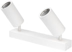 LED Spotlight Fixture, Two Heads, White — image 1