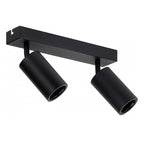LED Spotlight Fixture, Two Heads, Black — image 2