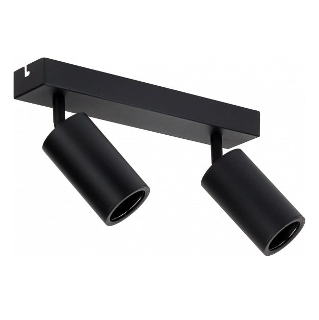 LED Spotlight Fixture, Two Heads, Black — image 2