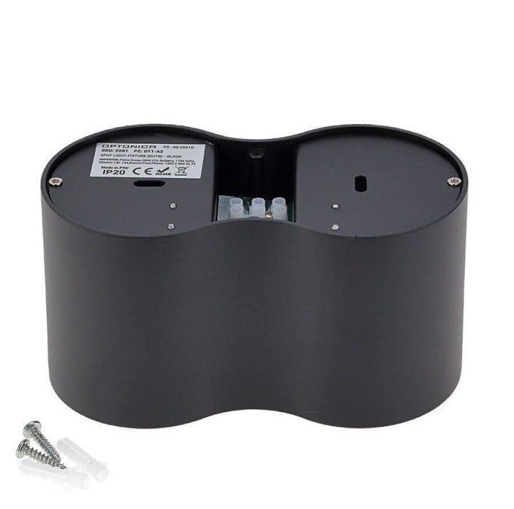 LED Spotlight Fixture, 2*GU10, Black — image 4