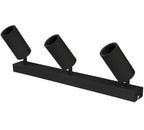 LED Spotlight Fixture, Three Heads, Black — image 1