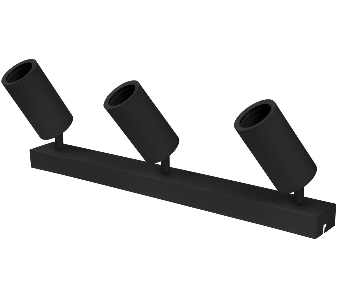 LED Spotlight Fixture, Three Heads, Black — image 1