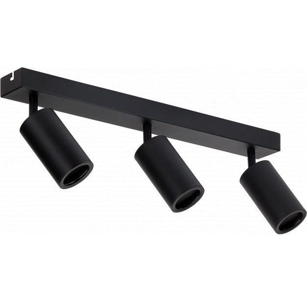 LED Spotlight Fixture, Three Heads, Black — image 2