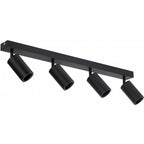 LED Spotlight Fixture, Four Heads, Black — image 2