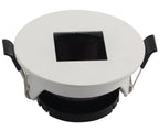 LED Spotlight Fixture, Round, White, Square — image 1