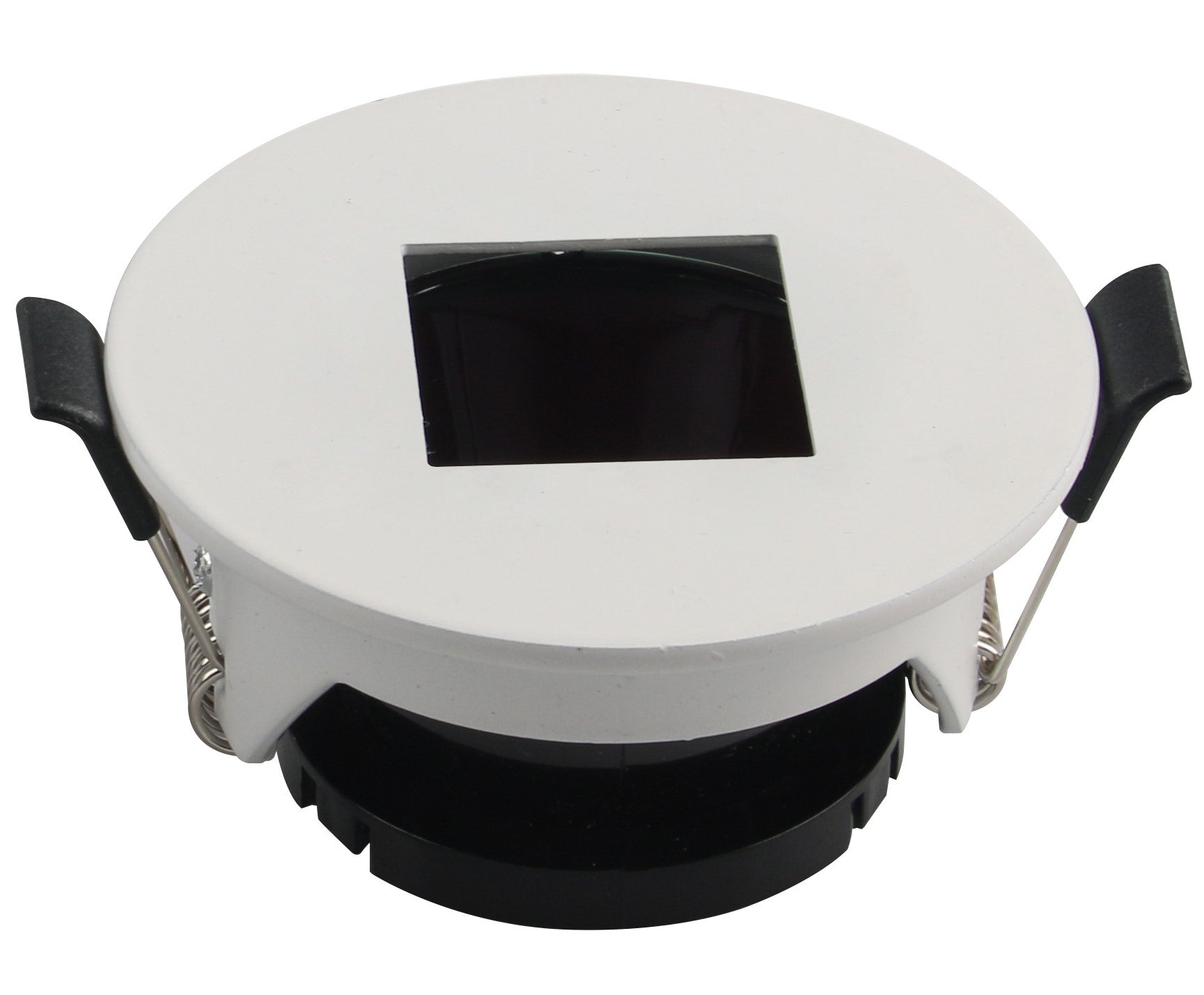 LED Spotlight Fixture, Round, White, Square — image 1