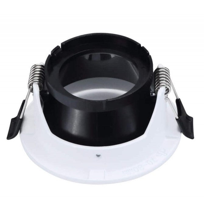 LED Spotlight Fixture, Round, White, Square — image 3