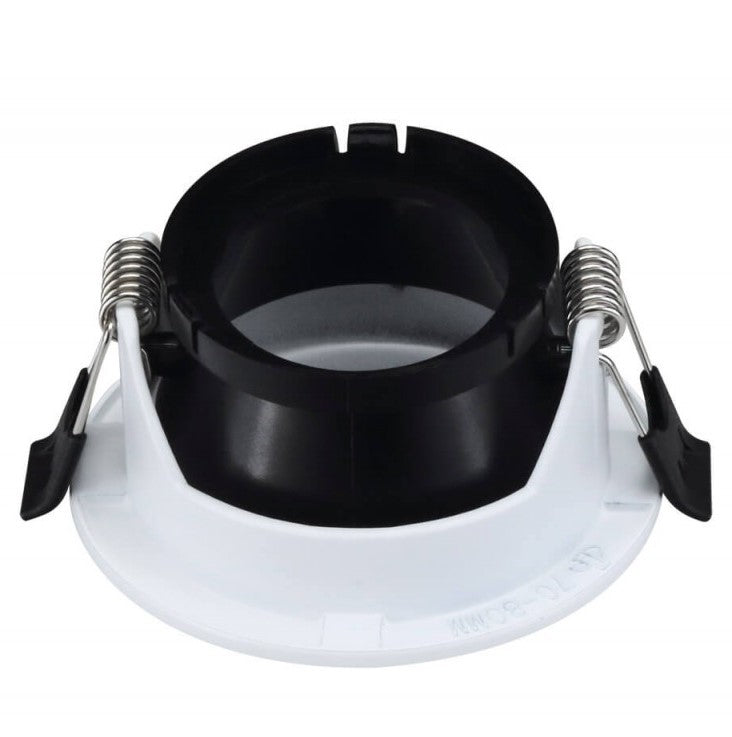LED Spotlight Fixture, Round, White, Oval — image 3