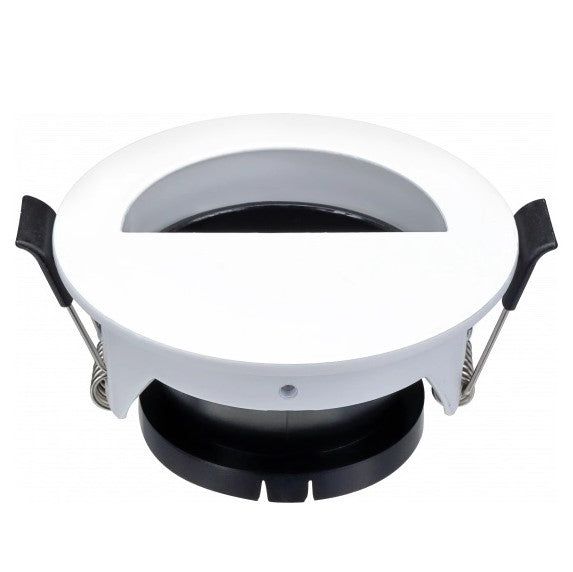 LED Spotlight Fixture, Round, White, Crescent — image 2