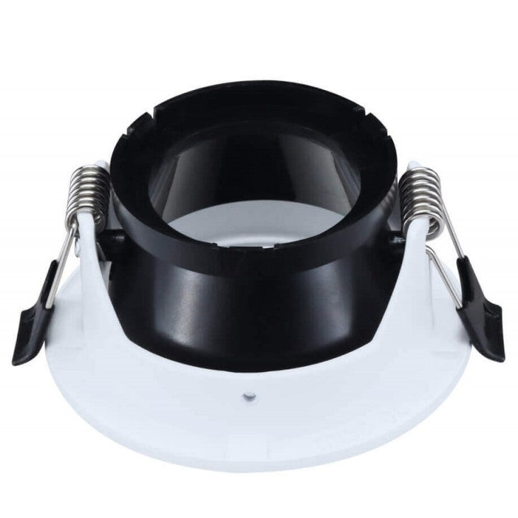 LED Spotlight Fixture, Round, White, Crescent — image 3