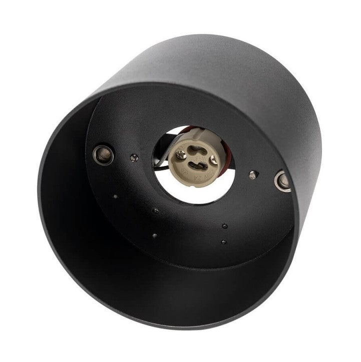 LED Spotlight Fixture, Round, Black — image 3