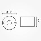 LED Spotlight Fixture, Round, Black — image 5