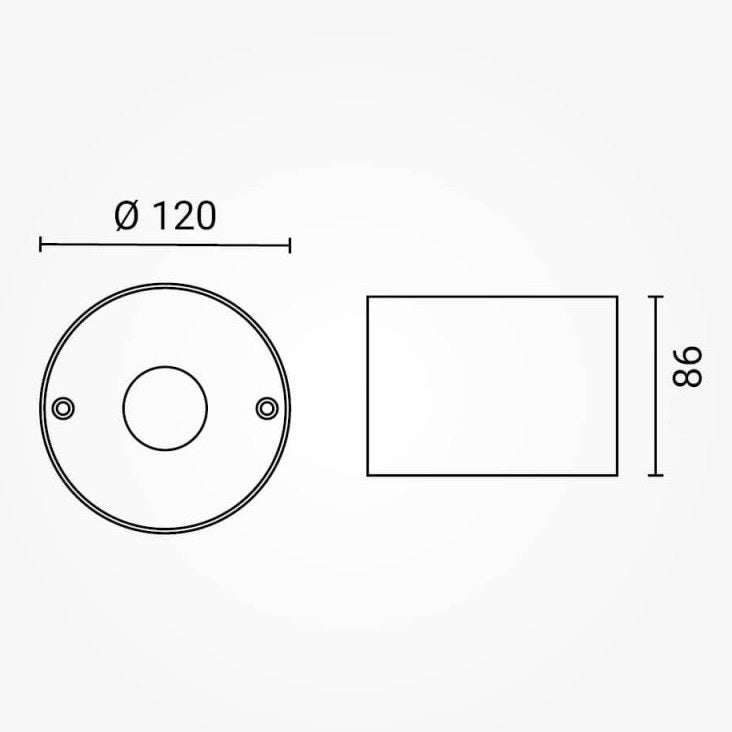 LED Spotlight Fixture, Round, Black — image 5