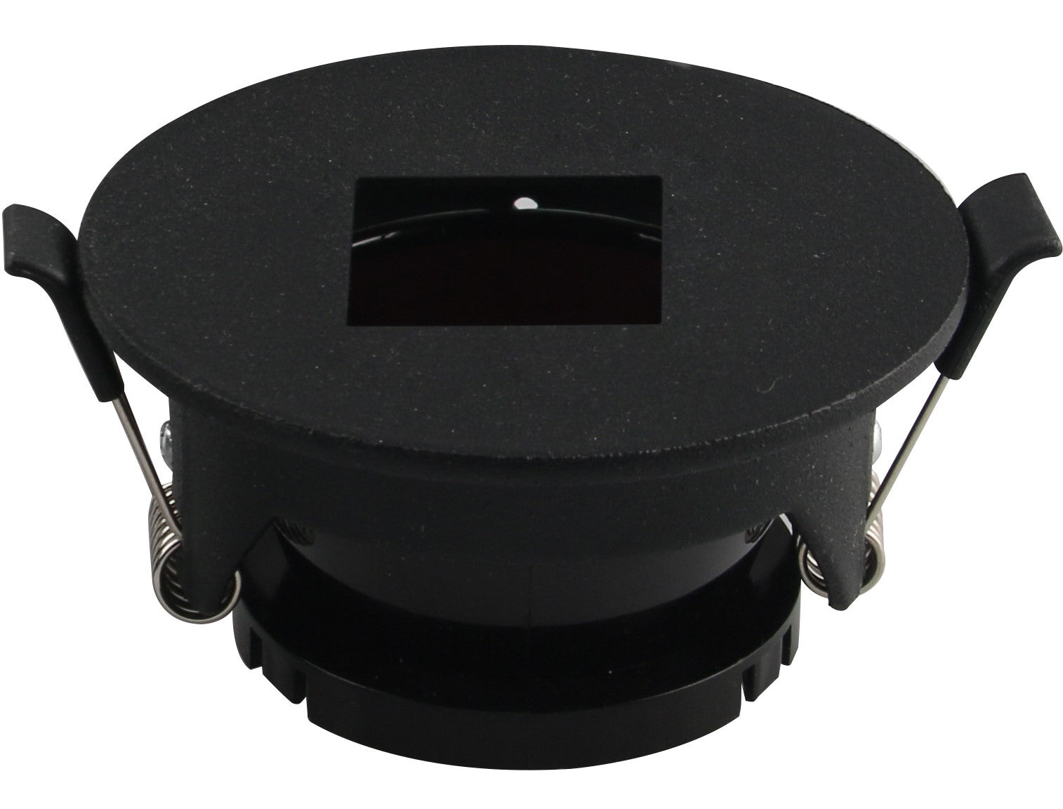 LED Spotlight Fixture, Round, Black, Square — image 1
