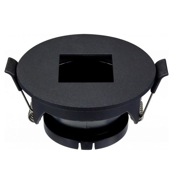 LED Spotlight Fixture, Round, Black, Square — image 2