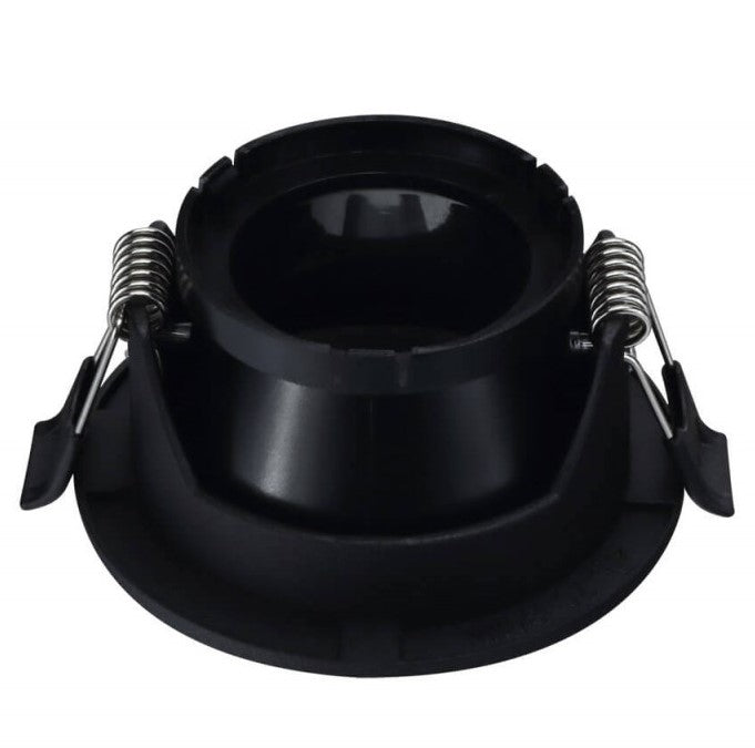 LED Spotlight Fixture, Round, Black, Square — image 3
