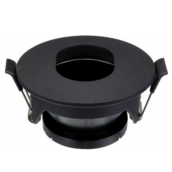 LED Spotlight Fixture, Round, Black, Oval — image 2