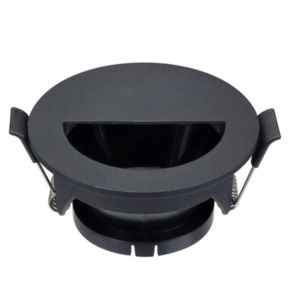 LED Spotlight Fixture, Round, Black, Crescent — image 2