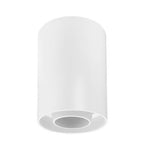 LED Spotlight Fixture, Round, Plastic, White — image 2