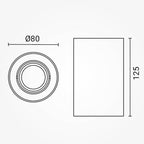 LED Spotlight Fixture, Round, Plastic, White — image 6