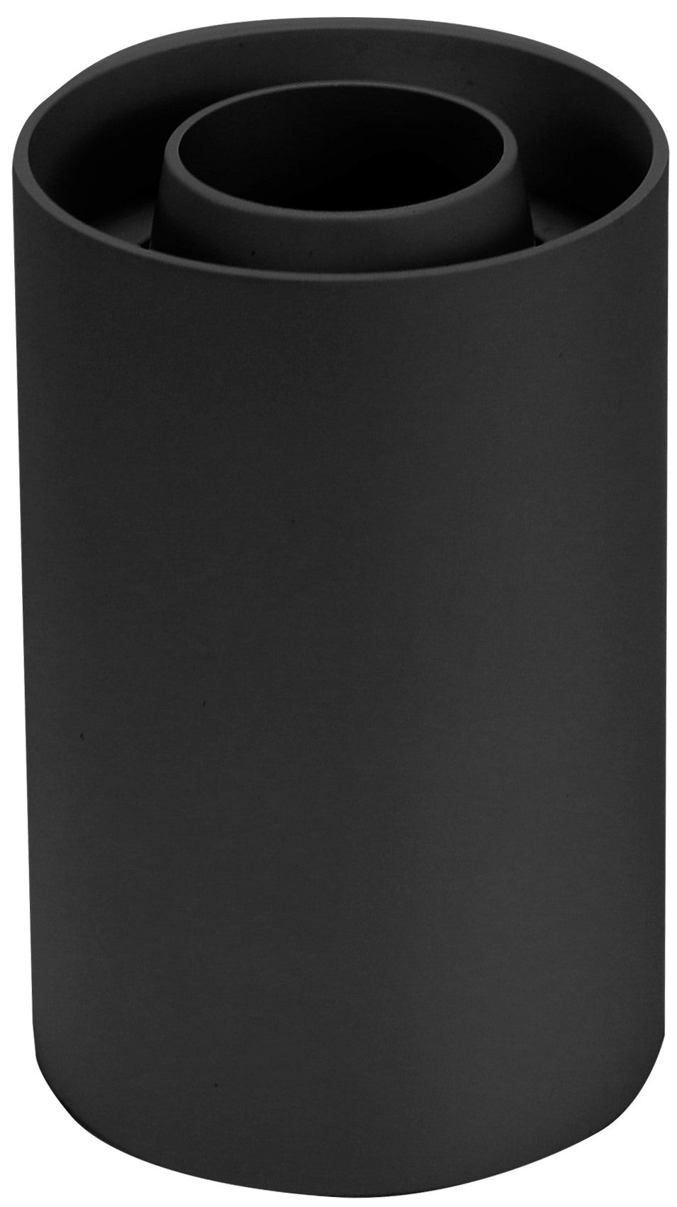LED Spotlight Fixture, Round, Plastic, Black — image 1