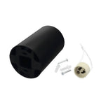 LED Spotlight Fixture, Round, Plastic, Black — image 3