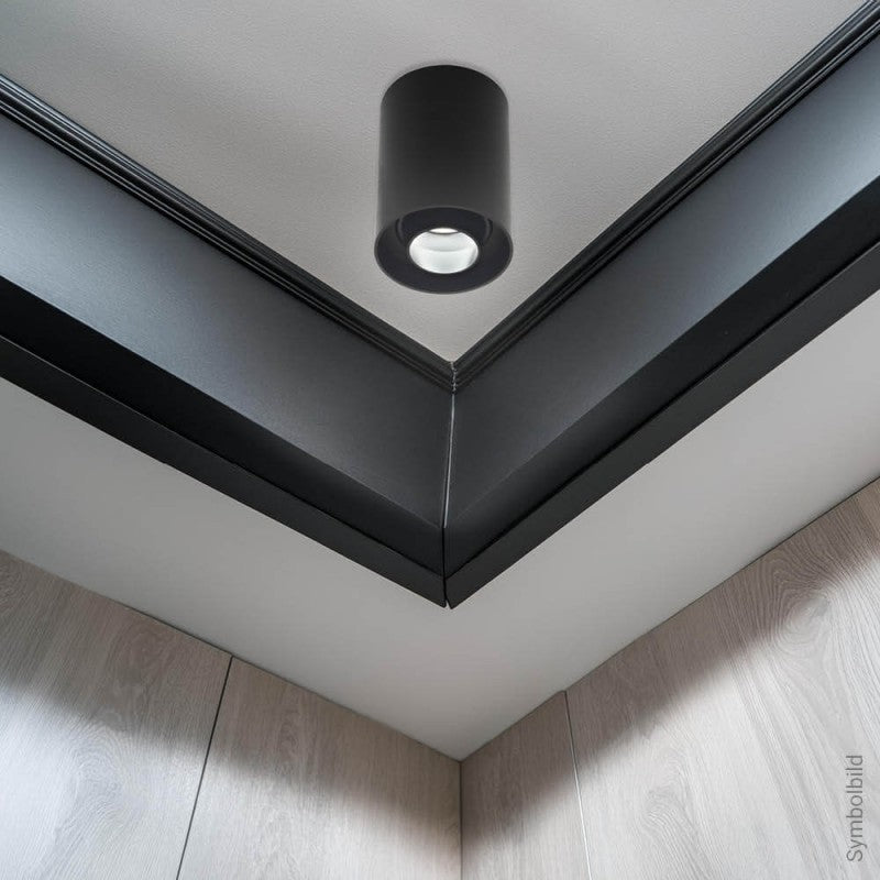 LED Spotlight Fixture, Round, Plastic, Black — image 4