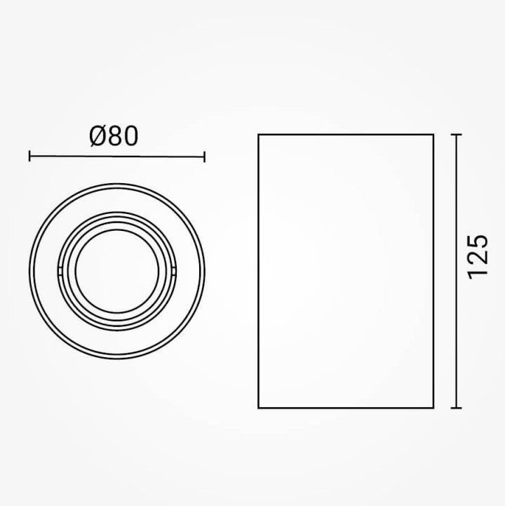 LED Spotlight Fixture, Round, Plastic, Black — image 6