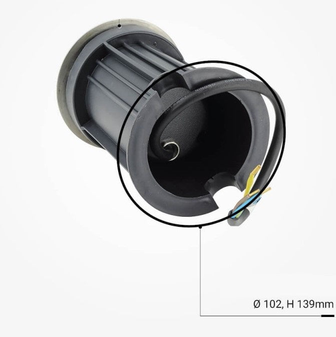 LED Outdoor Built-in Spotlight, Round, GU10 — image 4
