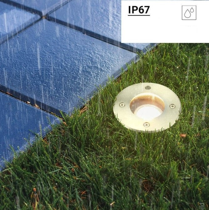 LED Outdoor Built-in Spotlight, Round, GU10 — image 5